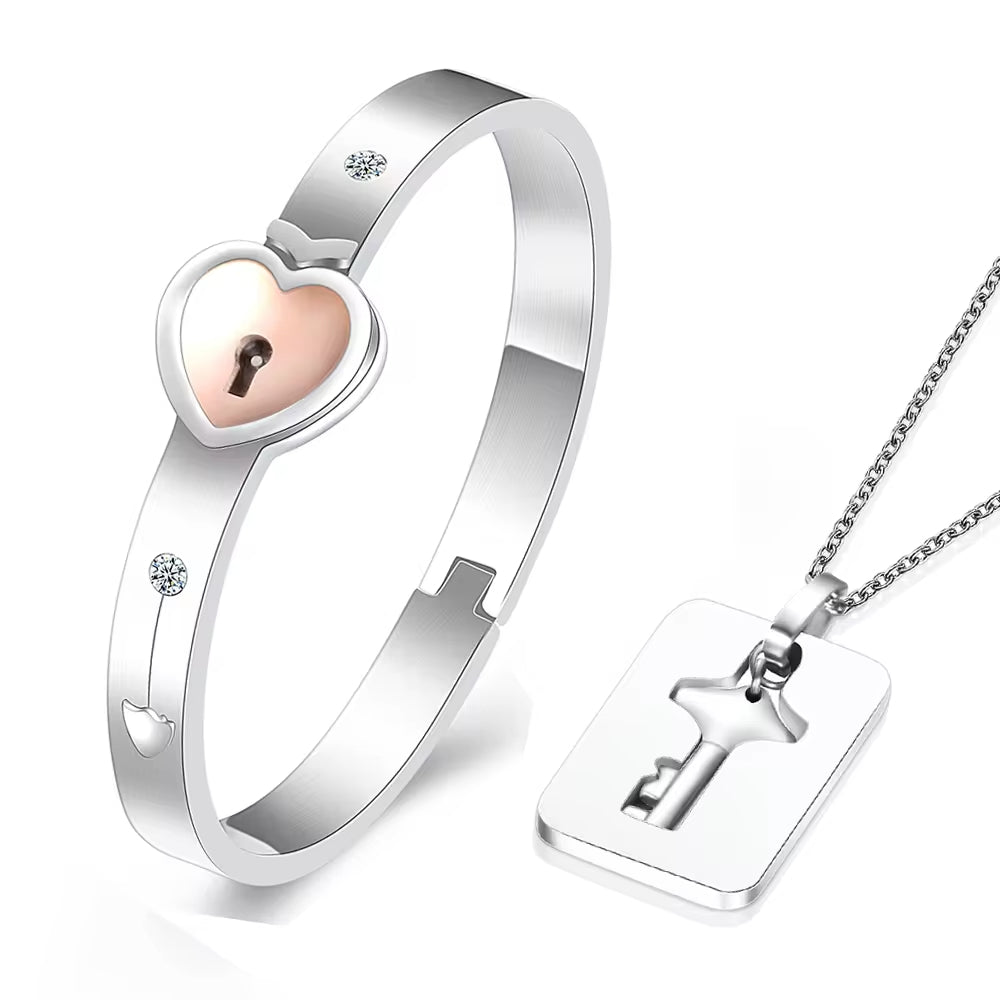 Pulsera Y Collar (Llave de mi Corazon)