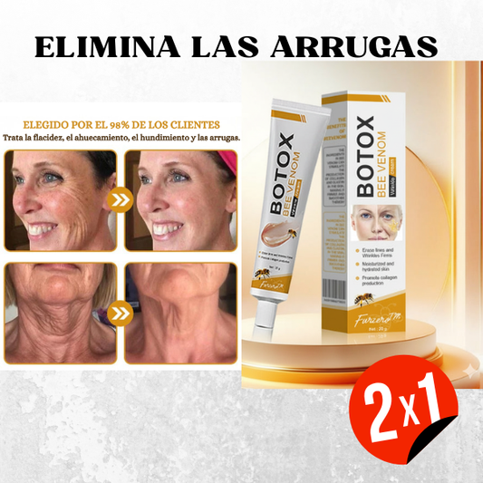 Crema Antiarrugas con BOTOX y Veneno de Abeja - Promoción 2x1