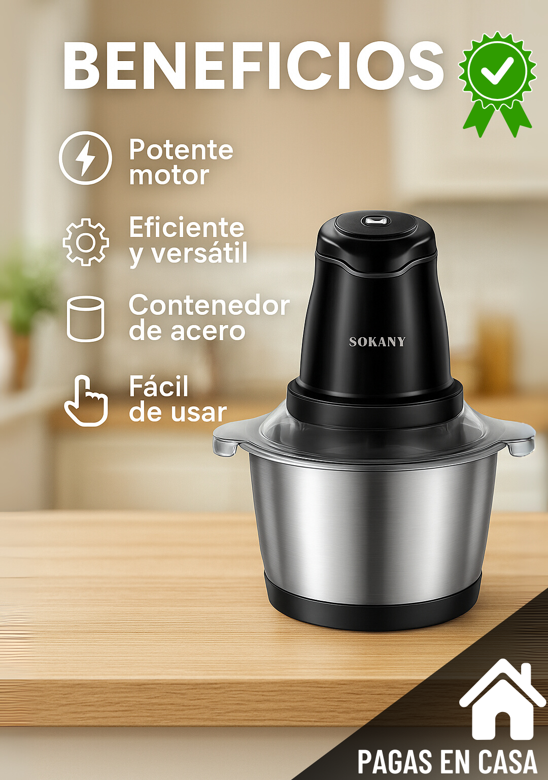 TRITURADORA DE ALIMENTOS SOKANY