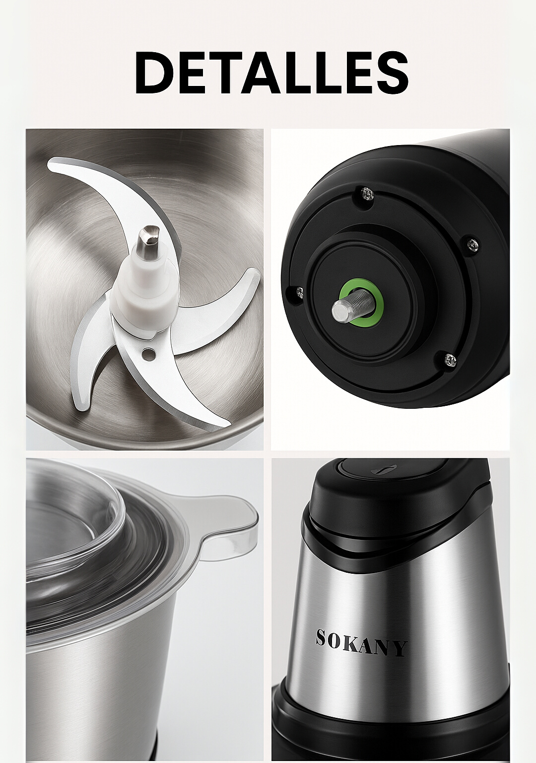 TRITURADORA DE ALIMENTOS SOKANY