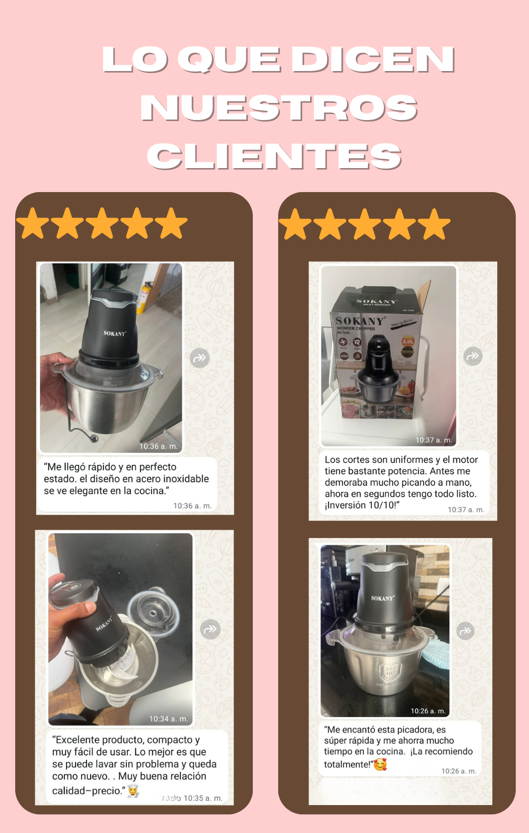 TRITURADORA DE ALIMENTOS SOKANY